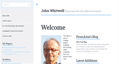 Desktop Screenshot of johnwhitwell.co.uk