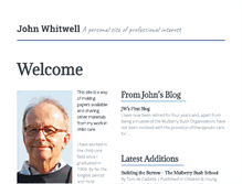 Tablet Screenshot of johnwhitwell.co.uk
